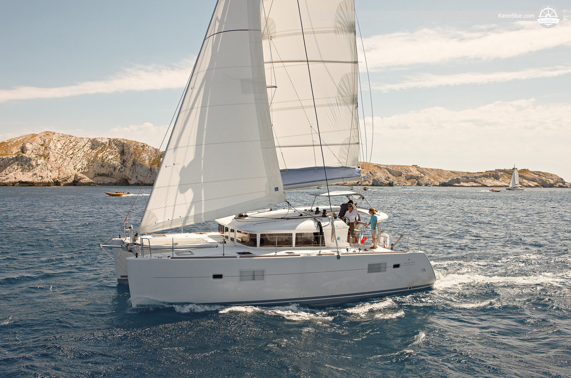 A Comfortable, Spacious Catamaran That is Easy to Navigate for Charter in Athina, Greece