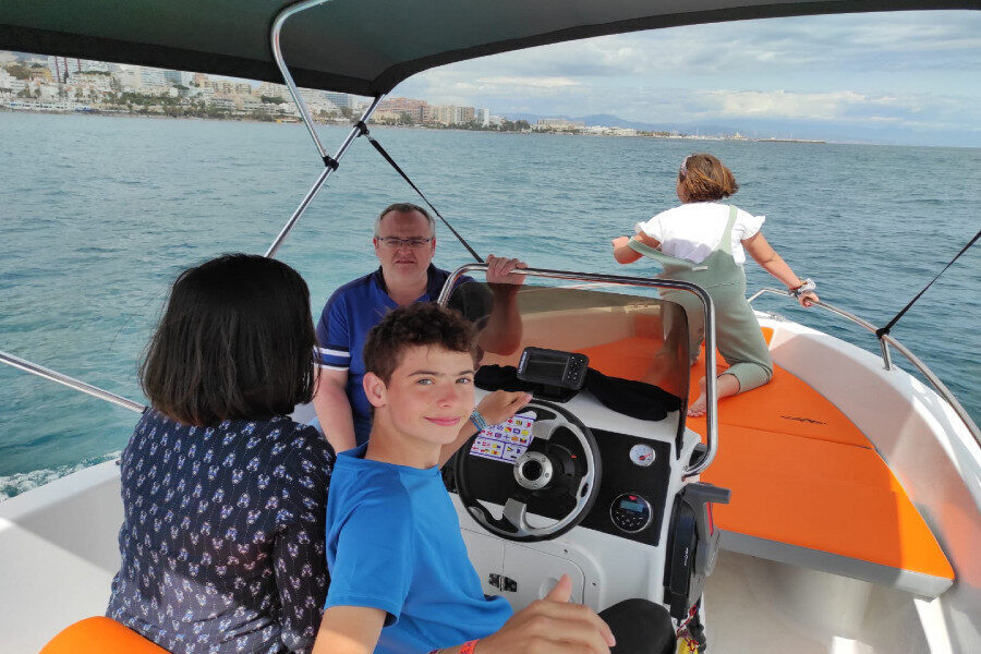 Fantastic 2 Hours Sails with a Sporty Motor boat in Málaga, Spain